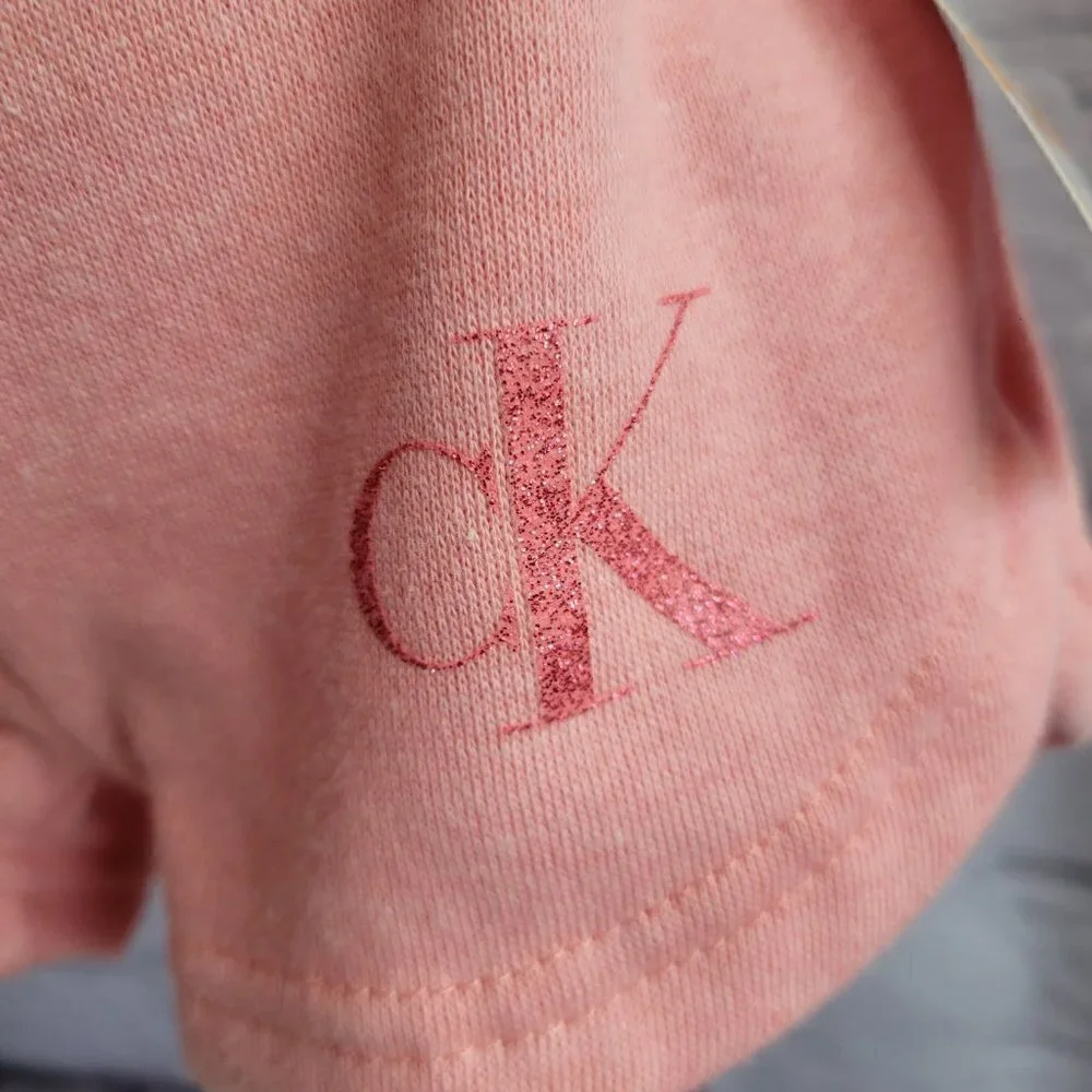 Calvin Klein Baby Girls Fleece Top and Shorts Set